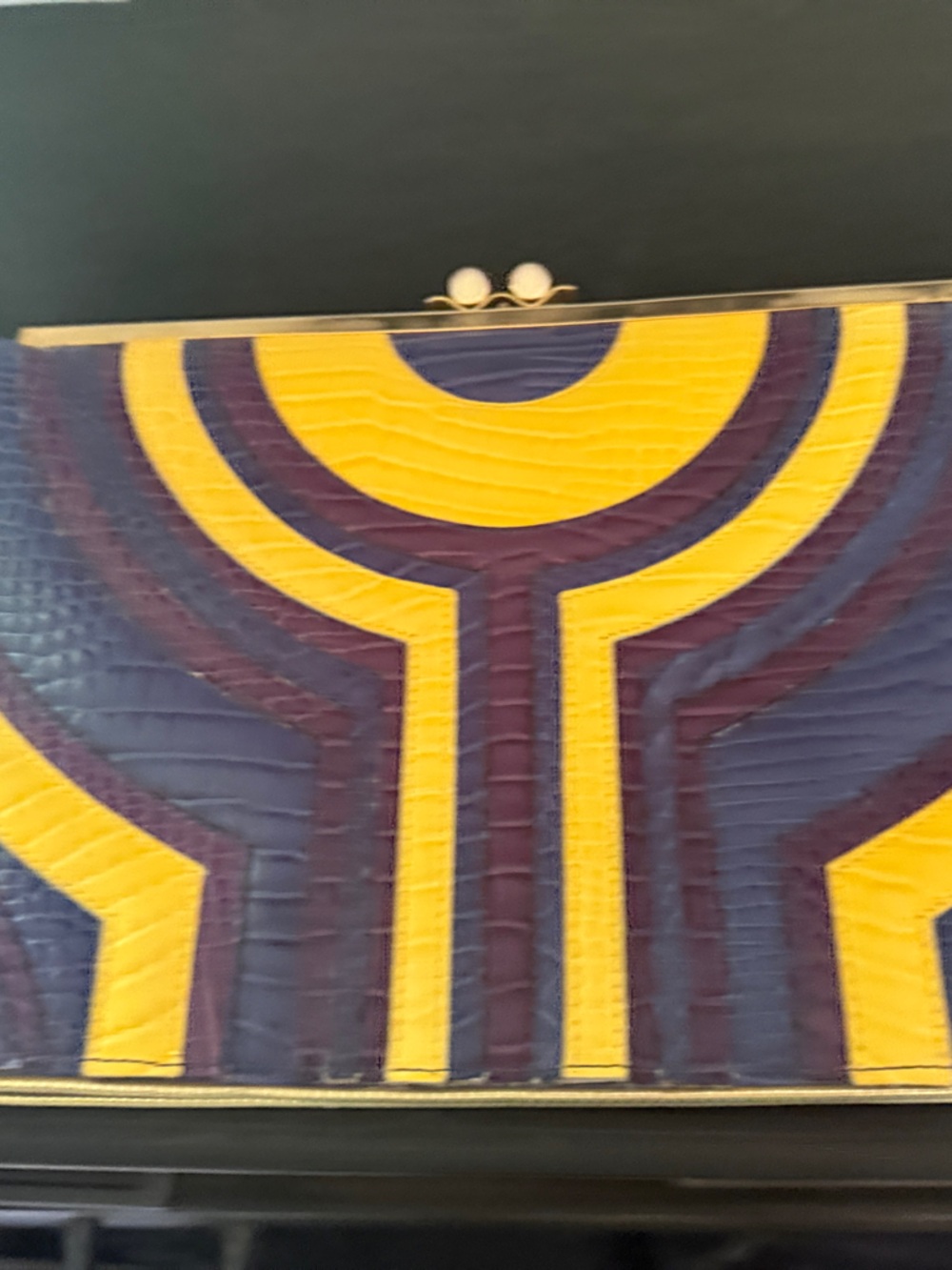 Just Cavalli Aztec oversized Clutch